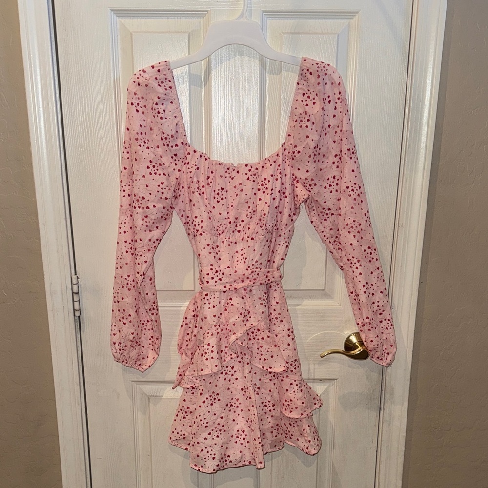 Chic Heart Long Sleeve Dress